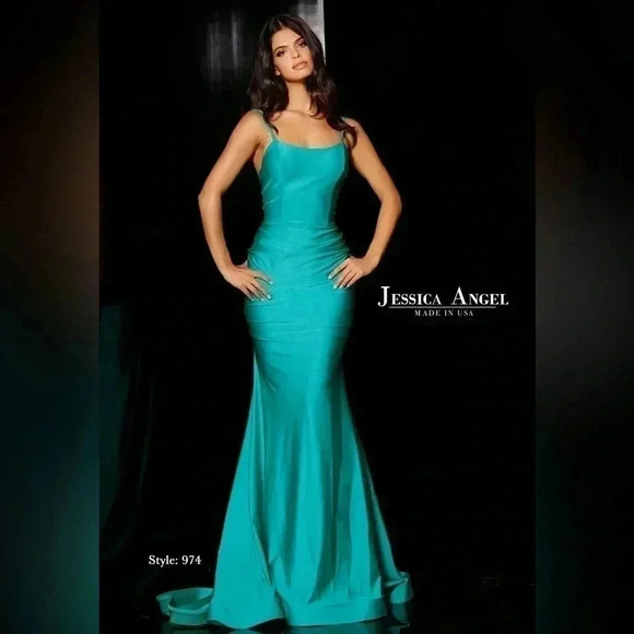 Jessica Angel Dresses & Skirts - Jessica Angel 974 Formal Mermaid Gown XS | Sleeveless Jersey Evening Dress Scoop